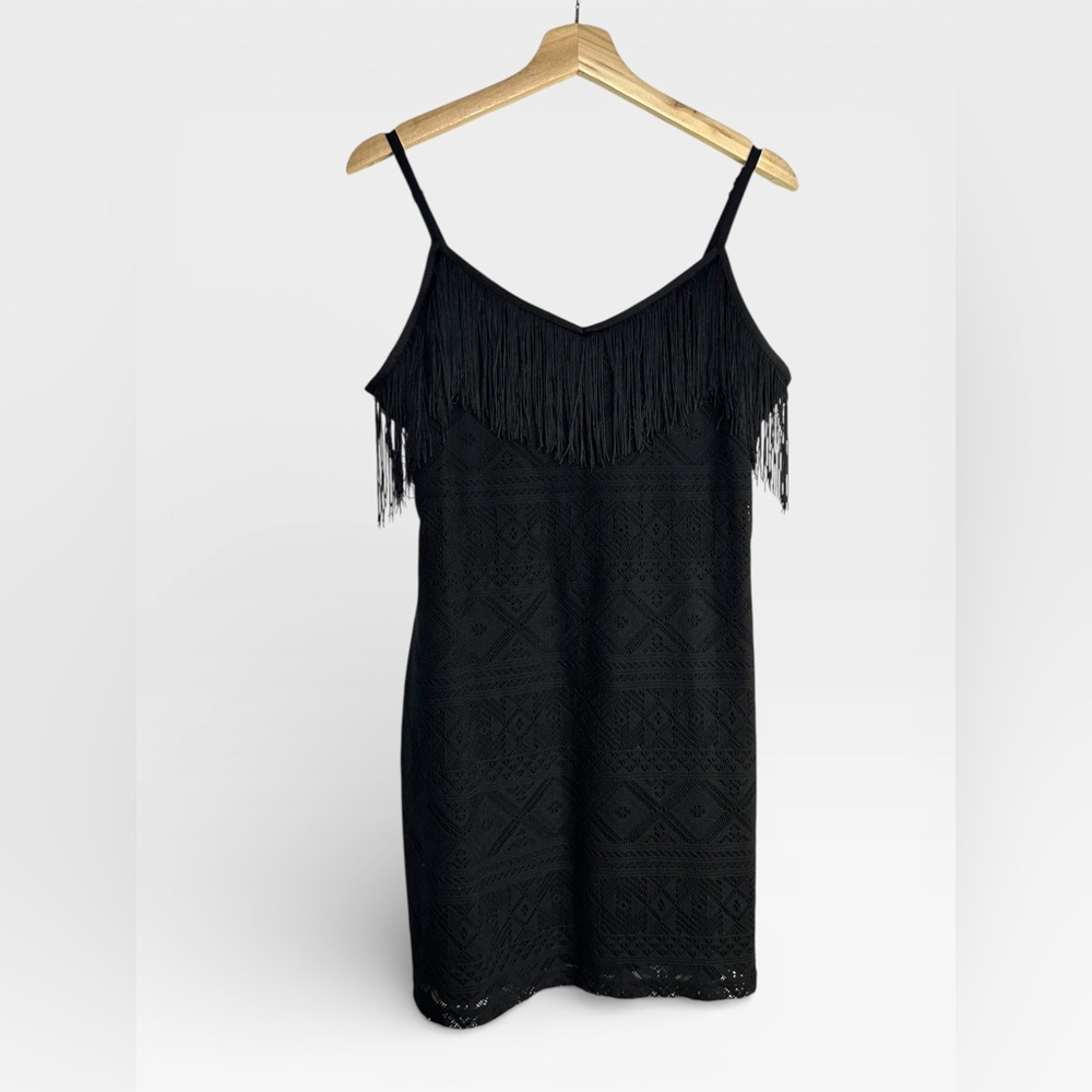 IdyllWind Fueled by Miranda Lambert Barbie Lace Fringe Lined Mini Dress Small